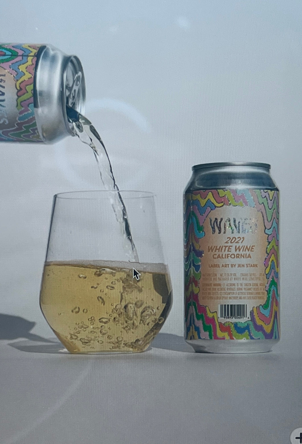 Las Jaras 'WAVES' White Blend North Coast, California 2021 ~ 375 ml can